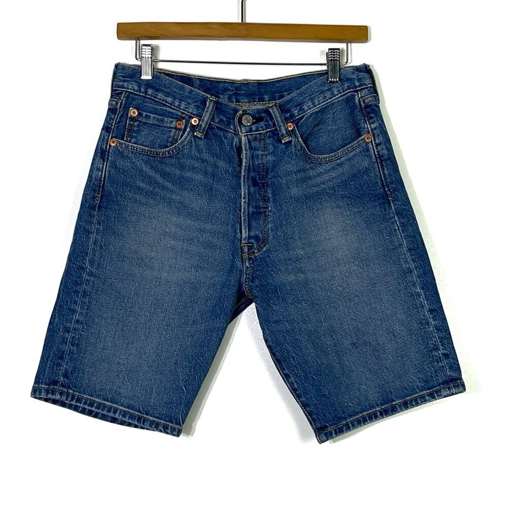 Levi’s 501 Button Fly Hemmed Jean Shorts 29 EUC
